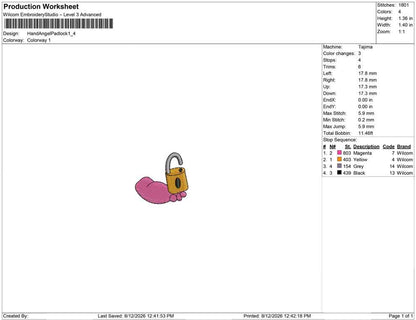Hand Angel Padlock