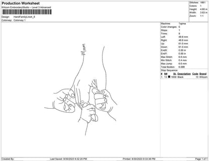 Hand Family Line