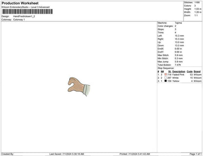 Hand Fredricksen