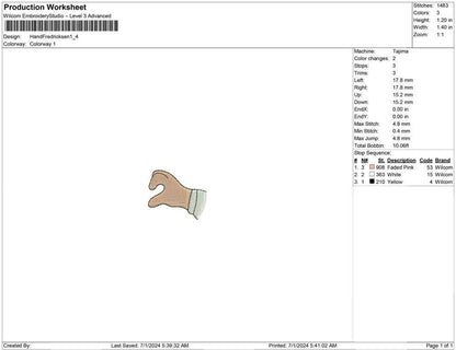 Hand Fredricksen