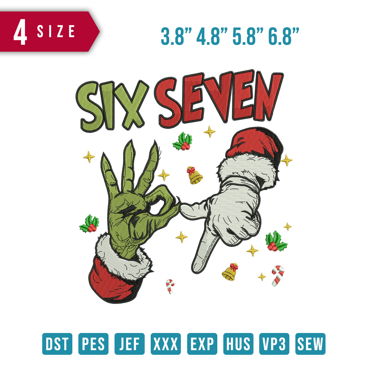 Hand Grinch Six Seven