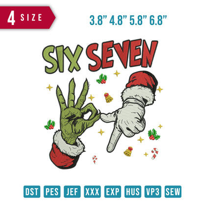 Hand Grinch Six Seven