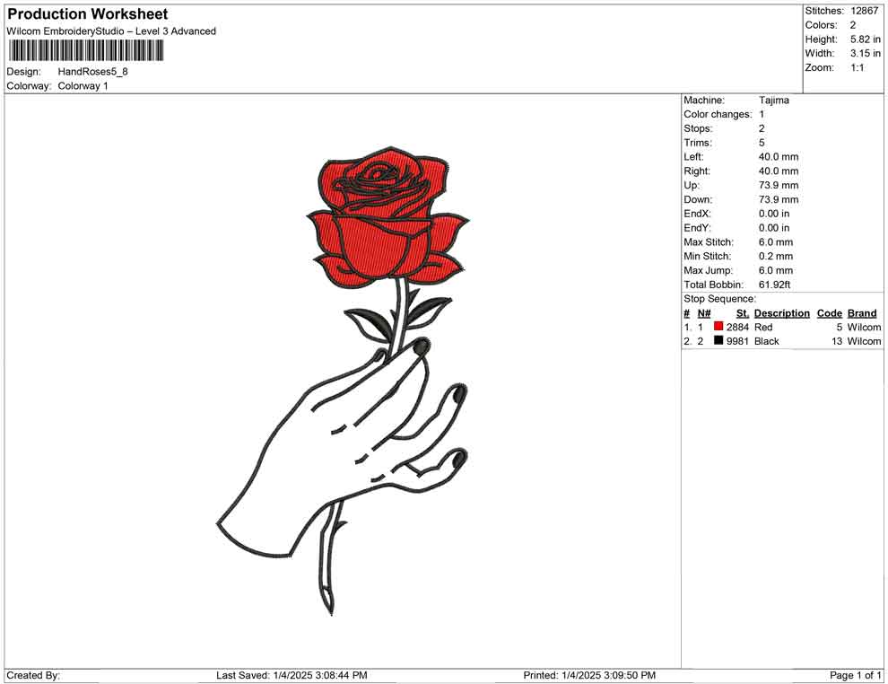 Hand Roses