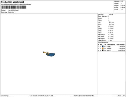 Hand Stitch Key