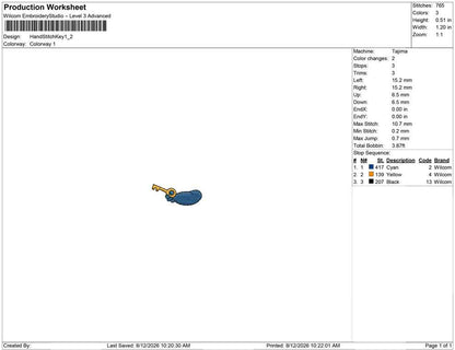 Hand Stitch Key