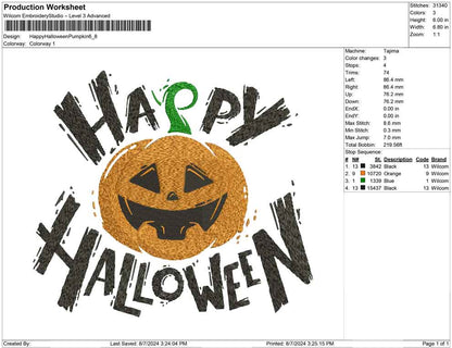 Happy Halloween Pumpkin