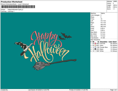 Happy Halloween typo