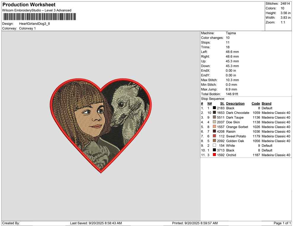 Heart Girl and Dog