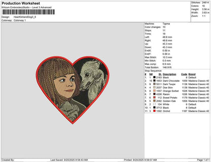 Heart Girl and Dog