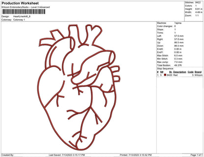 heart Line art