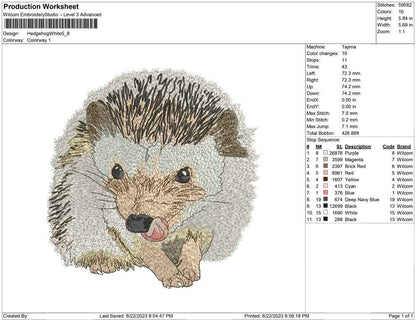 Hedgehug white