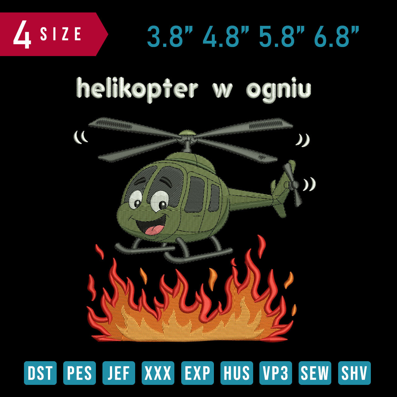 Helikopter W Ogniu