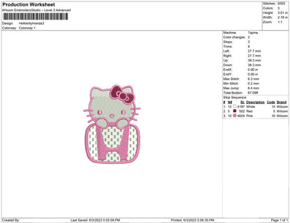 Hello kitty Honda