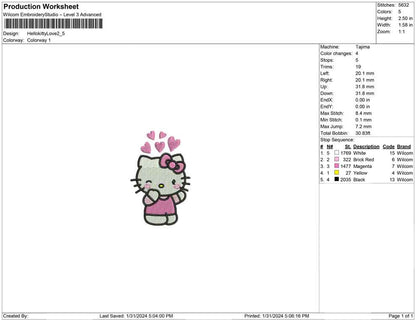 Hello kitty love