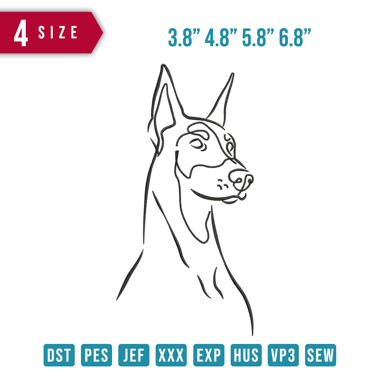 Herder Dog line Art