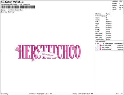 Herstitchco Custom