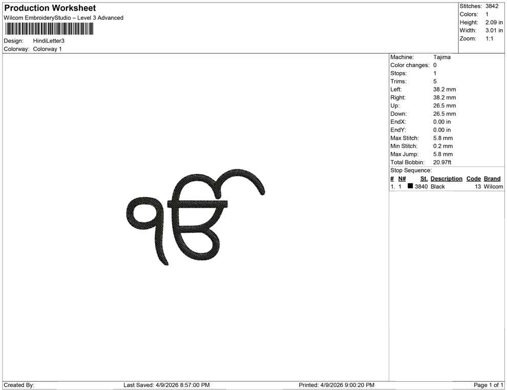 Hindi Letter