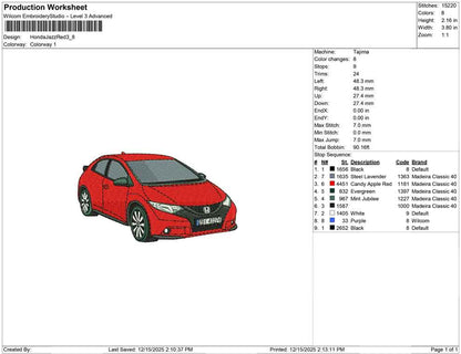 Honda Jazz Red