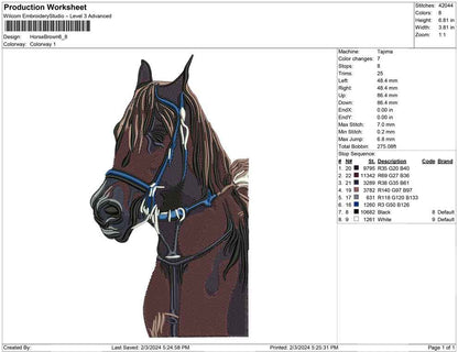 Horse brown