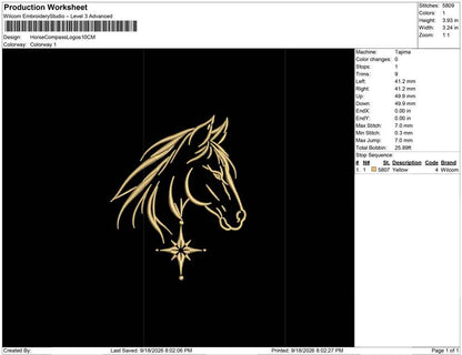 Horse Compass Logos