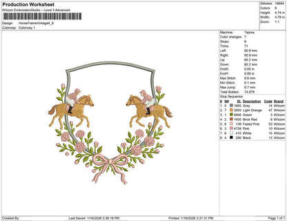 Horse Frame Vintage