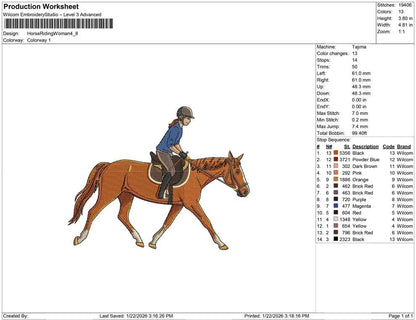 Horse Riding Woman