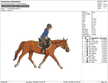 Horse Riding Woman