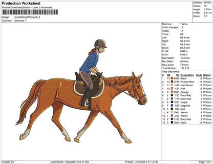 Horse Riding Woman