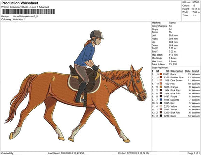 Horse Riding Woman