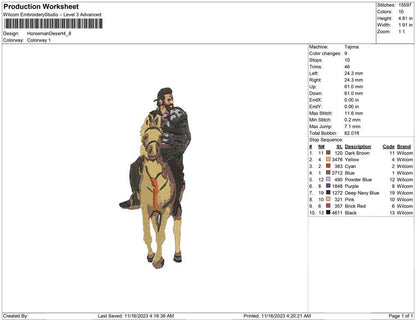 Horseman Desert