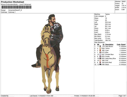 Horseman Desert