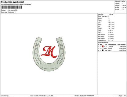 Horseshoe M
