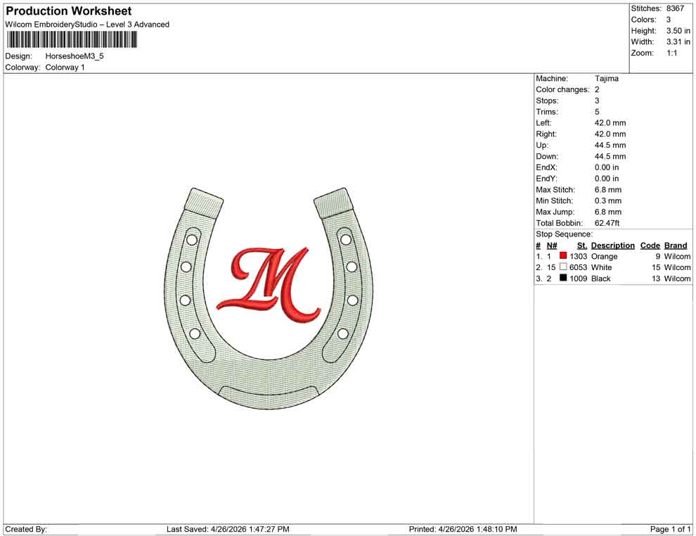 Horseshoe M