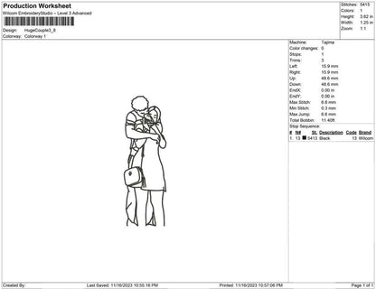 Huge Couple outline