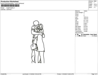 Huge Couple outline