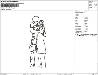 Huge Couple outline