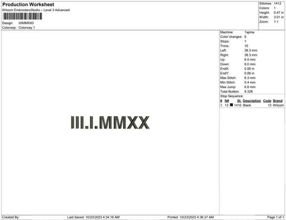IIIMMXX