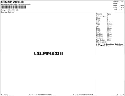 IXIMMXXIII