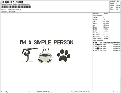 I'am Simple Person