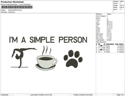 I'am Simple Person