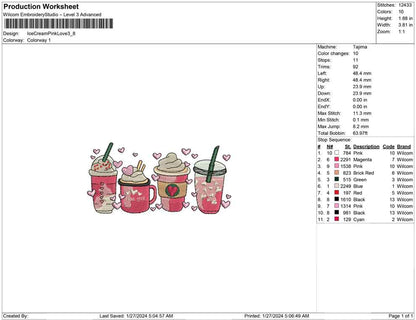 ice cream pink love