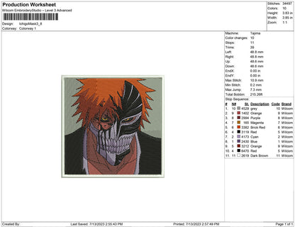 Ichigo kurosaki  Mask