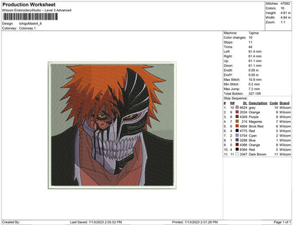 Ichigo kurosaki  Mask