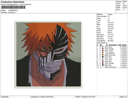Ichigo kurosaki  Mask
