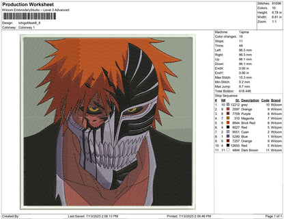Ichigo kurosaki  Mask