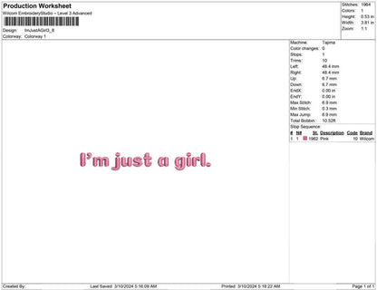 Im Just A Girl