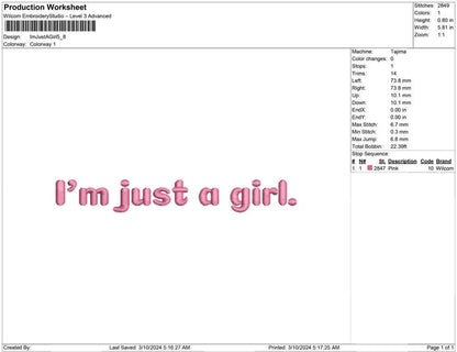 Im Just A Girl
