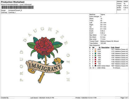 Immigrant Flower