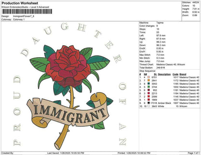 Immigrant Flower