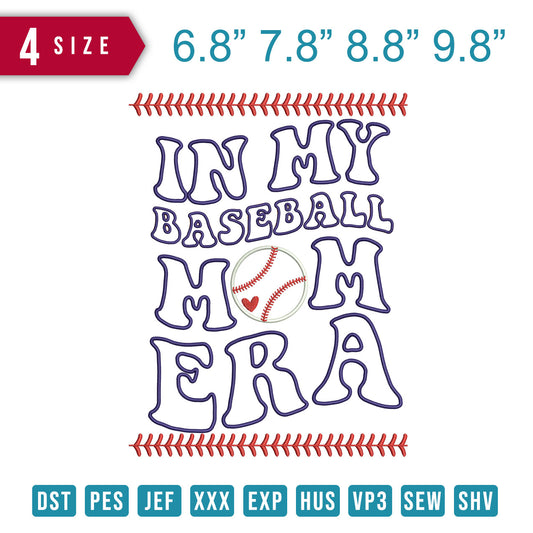 In My Baseball Applique